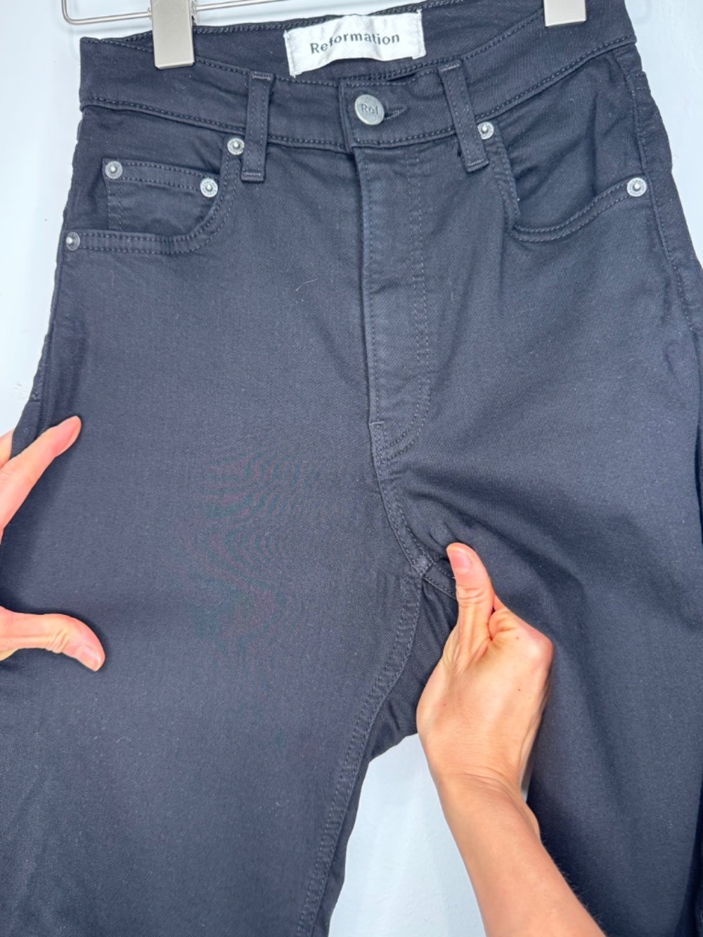 Reformation High & Skinny Stretch Jean Black Size 23 (High Rise, Super Stretch) - Picture 10 of 16